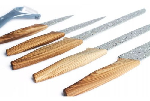 Miniatura 4 de SET DE CUCHILLOS x5 + PELADOR DE PAPAS